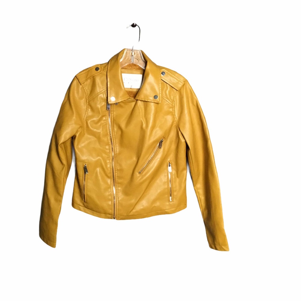 Moto Asymmetric Zip Faux Fur Vegan Leather…